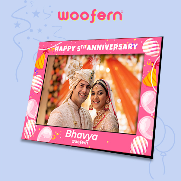 Personalized Table Top Anniversary Photo Frame-3