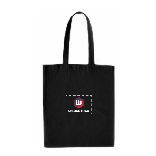 JUTELINE Canvas Cotton Bag |Size - 37.5*40 cm - Black-0