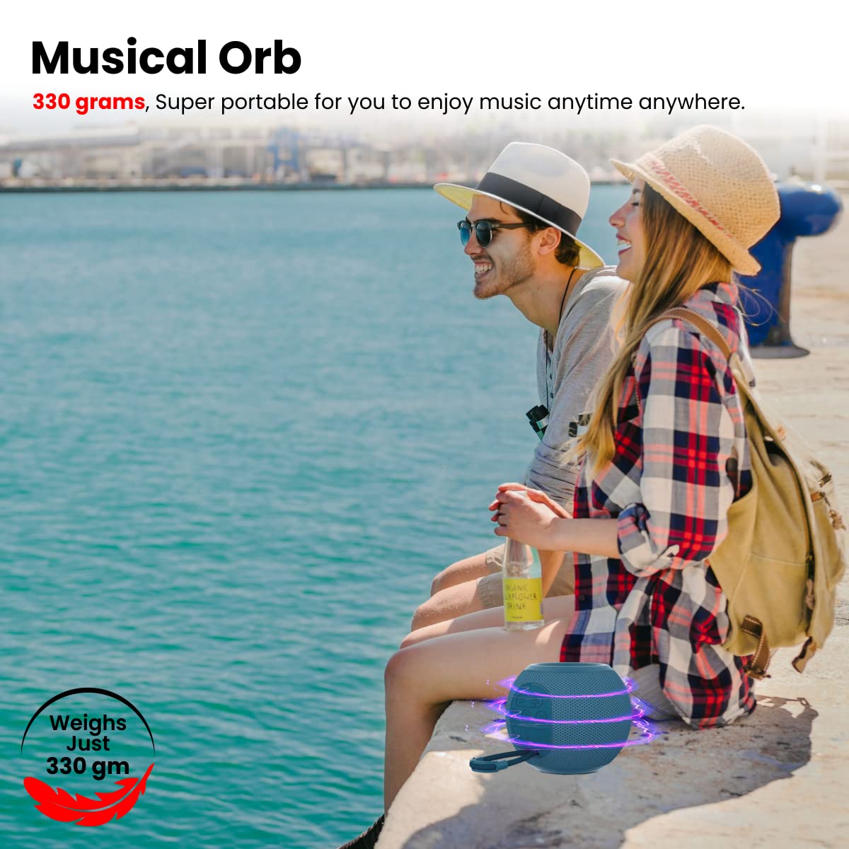 Portronics Resound 5W Bluetooth 5.3 Speaker with FM Radio, TWS Function (Blue)-6