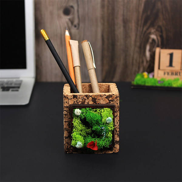 Forest Tile – Cork Pen Holder-4