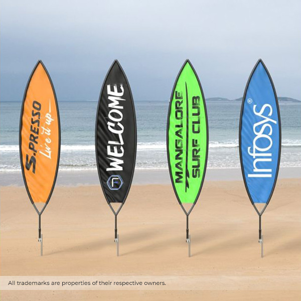 Promotional Bullet Flag with Customization-3