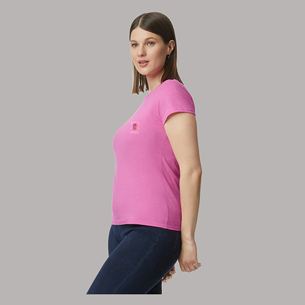 Gildan Softstyle Midweight Women's T-shirt Pink-3