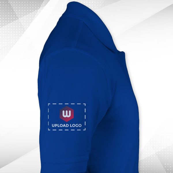 Embroidered Classic Polo T-shirt for Women Royal Blue – Custom Logo Left Chest & Right Arm-1