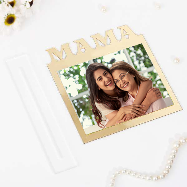 Personalized Golden Photo Frame for Mother’s Day-1