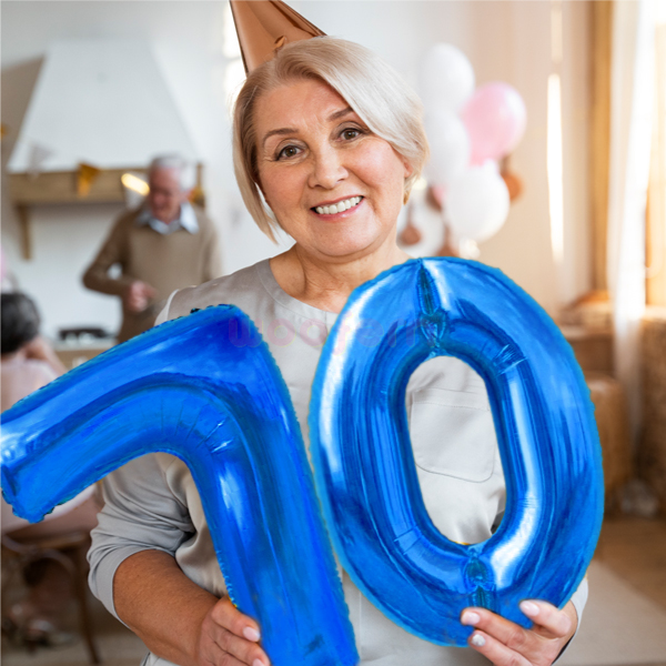 Blue Foil Balloon Number 7 - 16 inch-1