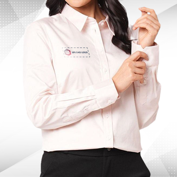 Vero Moda Carline Stretch Shirt for Women – Barely Pink-1