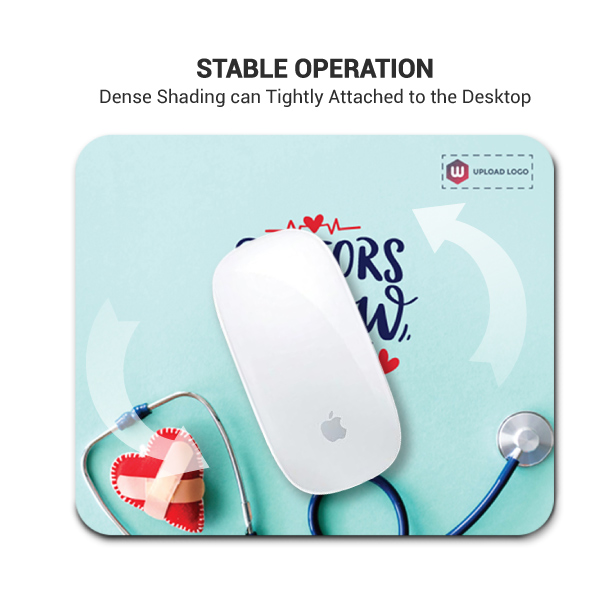 Doctor Knows Best Printed Mouse Pad with Customized Logo-2