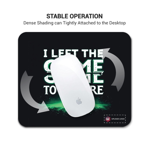 Text Printed Mouse Pad with Customized Logo-2