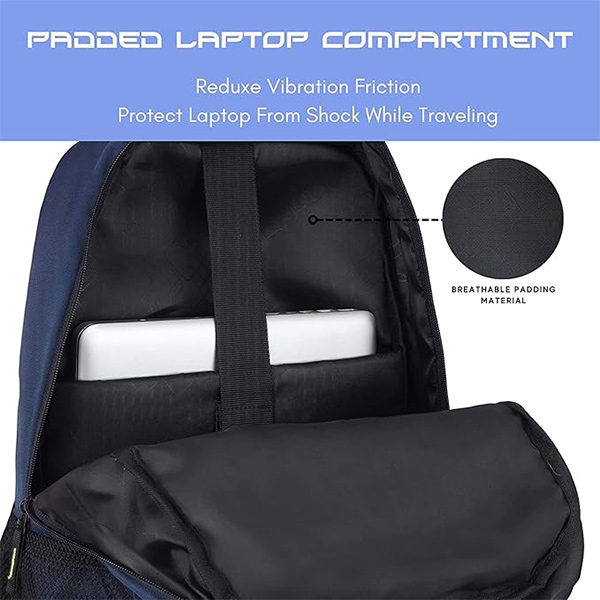 WILDHORN Edinburg Laptop Backpack (Navy Blue)-3