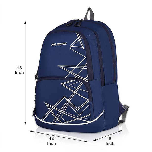 WILDHORN NICOSIA Laptop Backpack (Blue)-4