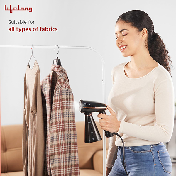 Lifelong LLGRMS902 Garment Steamer (Black)-1