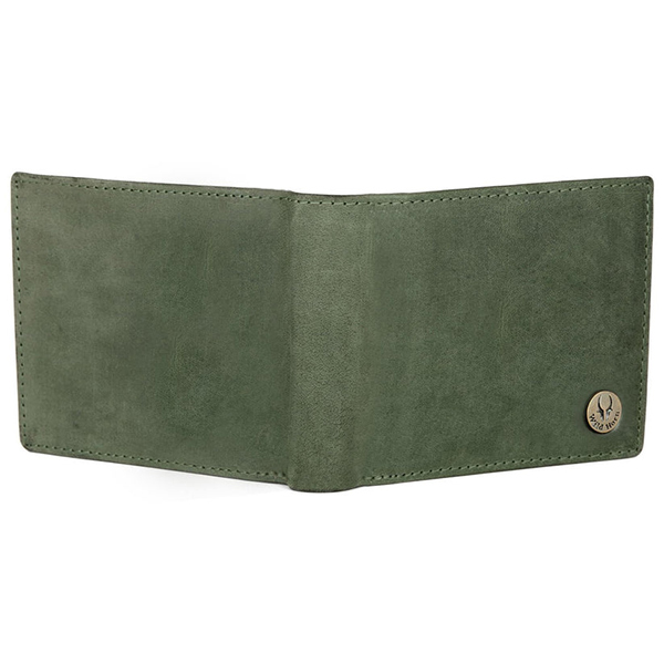 WILDHORN SCOTTSDALE Leather Wallet, Keychain & Pen – Premium Gift for Men (Green Hunter)-3