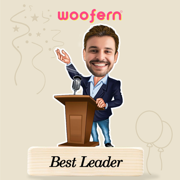Personalized Best Leader Caricature