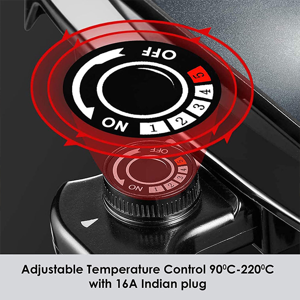 AGARO BBQ Griller 1600 Watt -Black-3