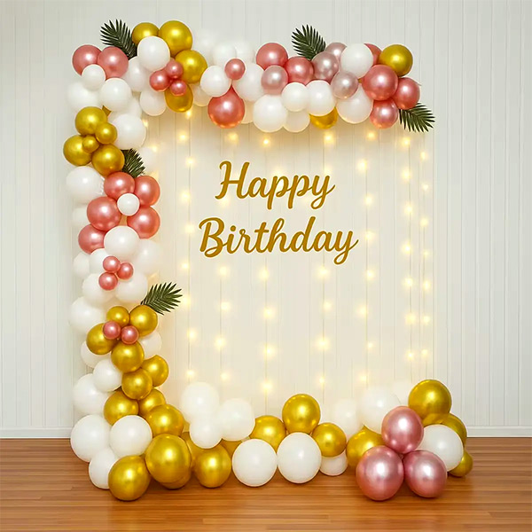 Adorable Birthday Backdrop Decoration