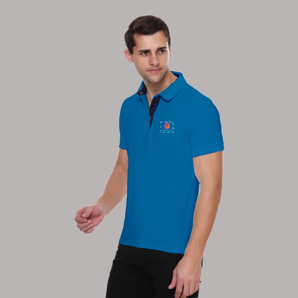 Winbarg Polo T-shirt for Men (Dell Blue)-2