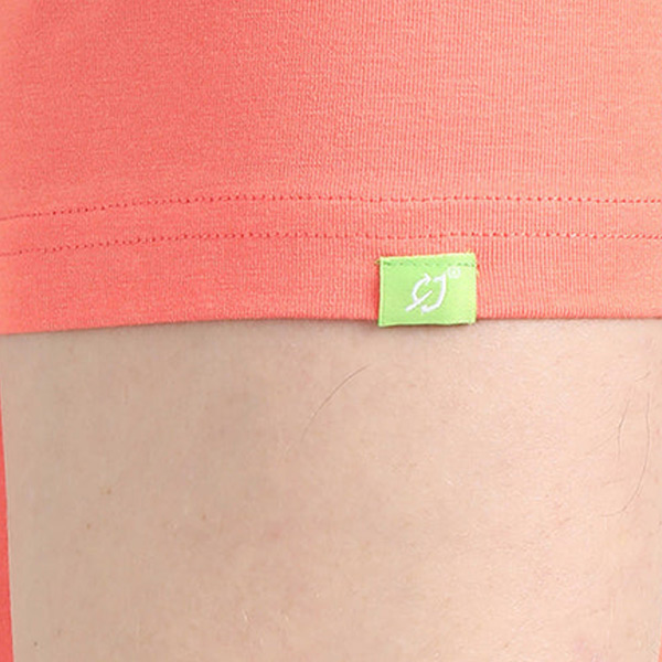 Caslay Organic Crew Neck T-Shirt (Coral)-5