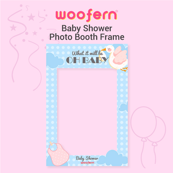 OH Baby Photo Booth Frame  with Props