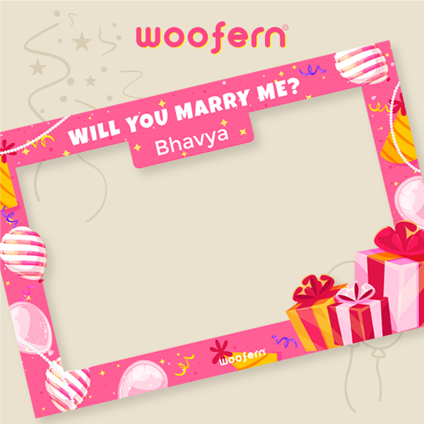 Personalized - Will You Marry Me Proposal Photo Booth Frame-2