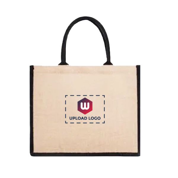 JUTELINE Jute Bag | Full Size  and Large Handles | Size - 40*35*15 cm-0