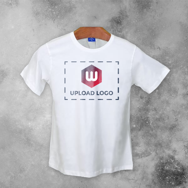 Ruffty Crew Neck Cotton T-shirt for Men White - Custom Logo-2