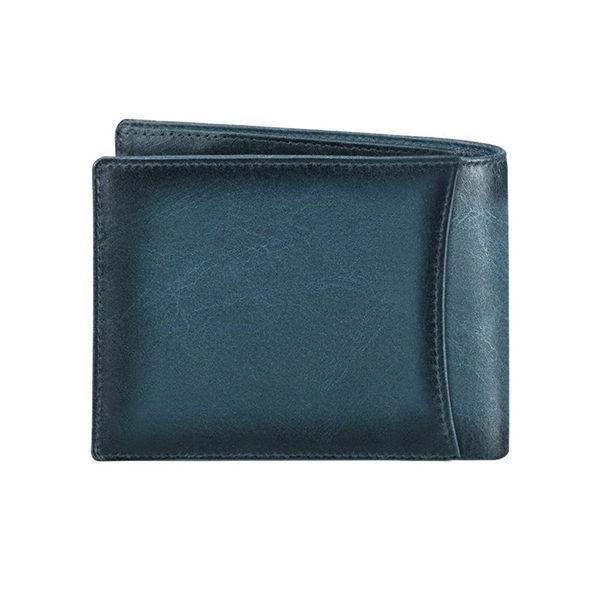 WILDHORN COSTA MESSA Leather Gift Set – Wallet, Keychain & Pen (Blue)-5