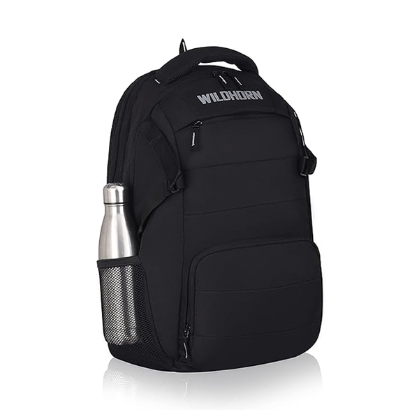 WILDHORN Premium Laptop Backpack (Black)-2