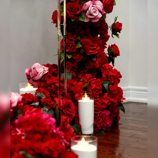 Luxury Gold Frame Red Rose Proposal Setup-2