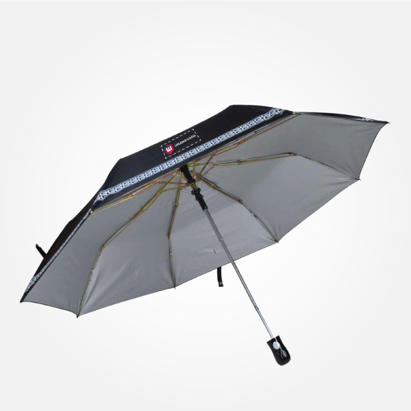 3 Fold AO Promotional Umbrella—Customizable for Corporate & Travel Use—22 Inch-0