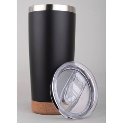 Premium Stainless Steel Vacuum Tumbler 450ml with Natural Cork Base