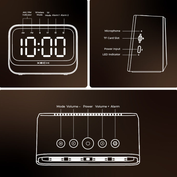 XECH EON Digital Clock Speaker-2