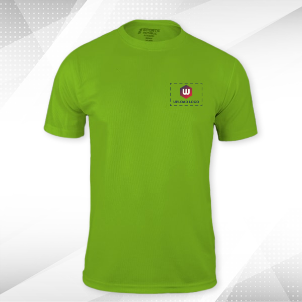 ACTI-RUNN Premium Men's Polyester T-Shirt (Flourscent Green)– Custom Logo