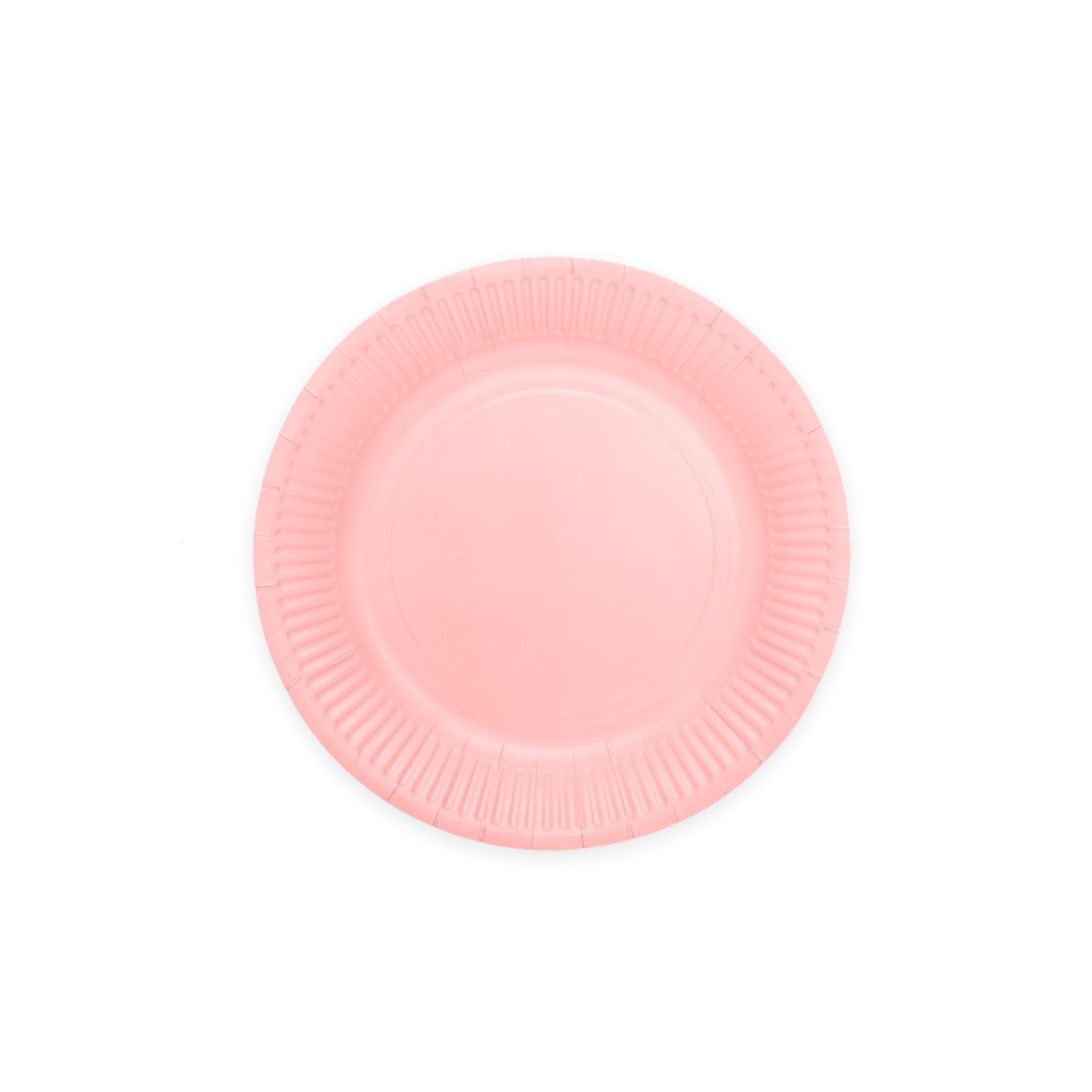 Premium Light Pink Paper Plates 7 Inches - 8 Pc