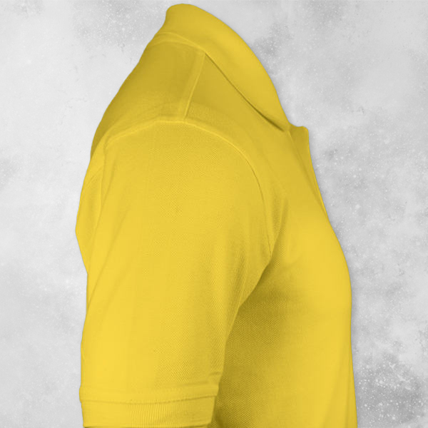 Titlis Polycotton Polo T-shirt for Men Lemon (Yellow) - Custom Logo Left Chest & Right Arm-2