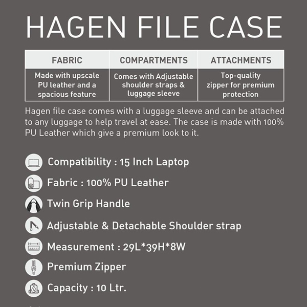 Jack & Jones Hagen File Case - Green-5