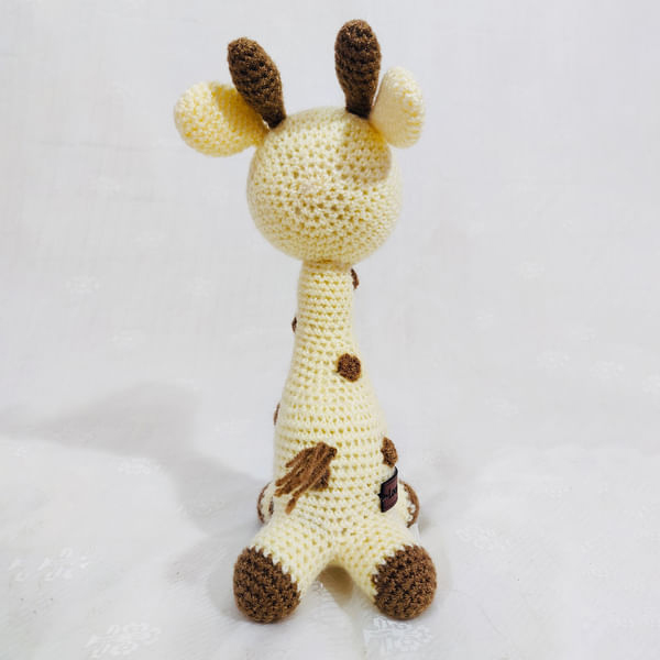 Handcrafted Crochet Baby Giraffe Toy-3