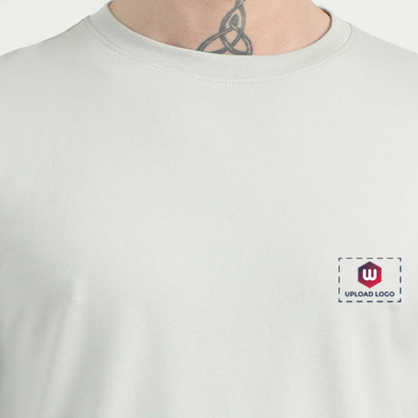 Caslay Organic Crew Neck T-Shirt (Stom Grey)-4