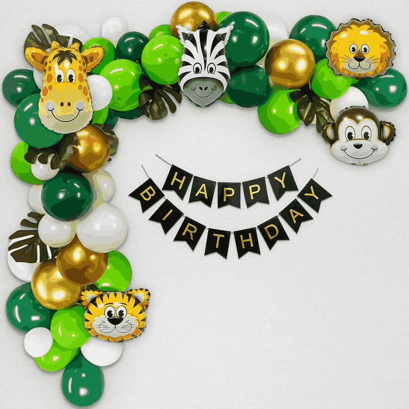 Jungle Theme Birthday Decoration Set