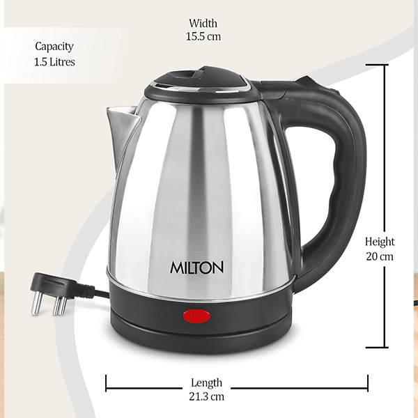 MILTON Insta Electric Kettle - Auto Cut-off, Detachable 360 Degree Connector, Boiler for Water-5
