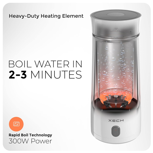 XECH Hydroboil - - Electric Kettle For Travel Hot Water Mini 350ml-1
