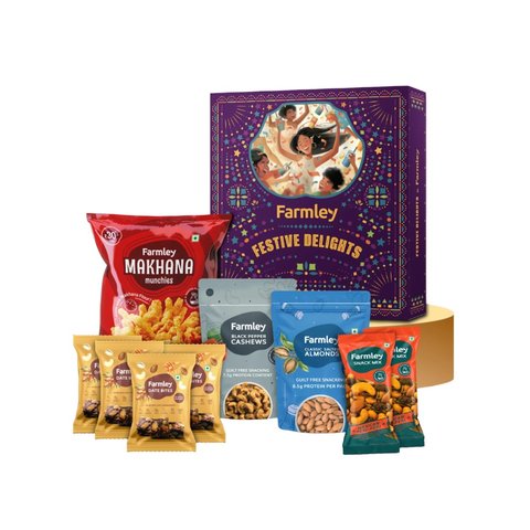 Farmley Festive Delights Dry Fruit Gift Box-0