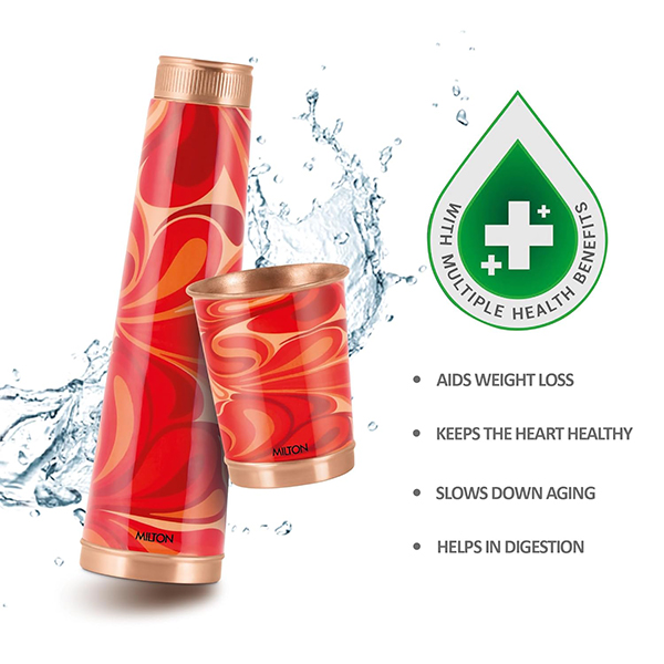 MILTON Copper Eterna Diwali Gift Set - Red-3