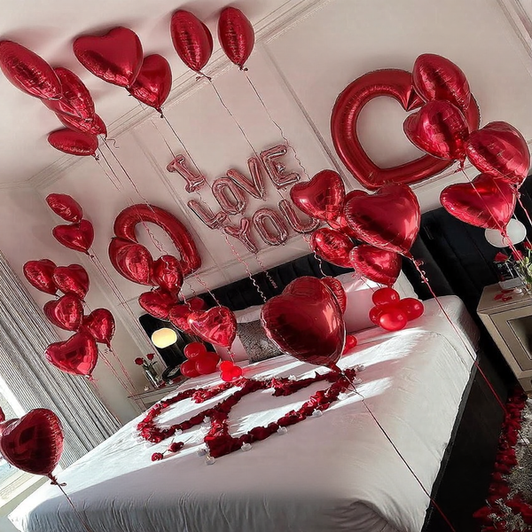 Red Heart Romantic Room Decoration-2