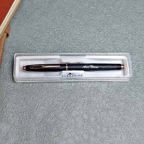 Rose Gold Roller Pen - Personalized Name-3
