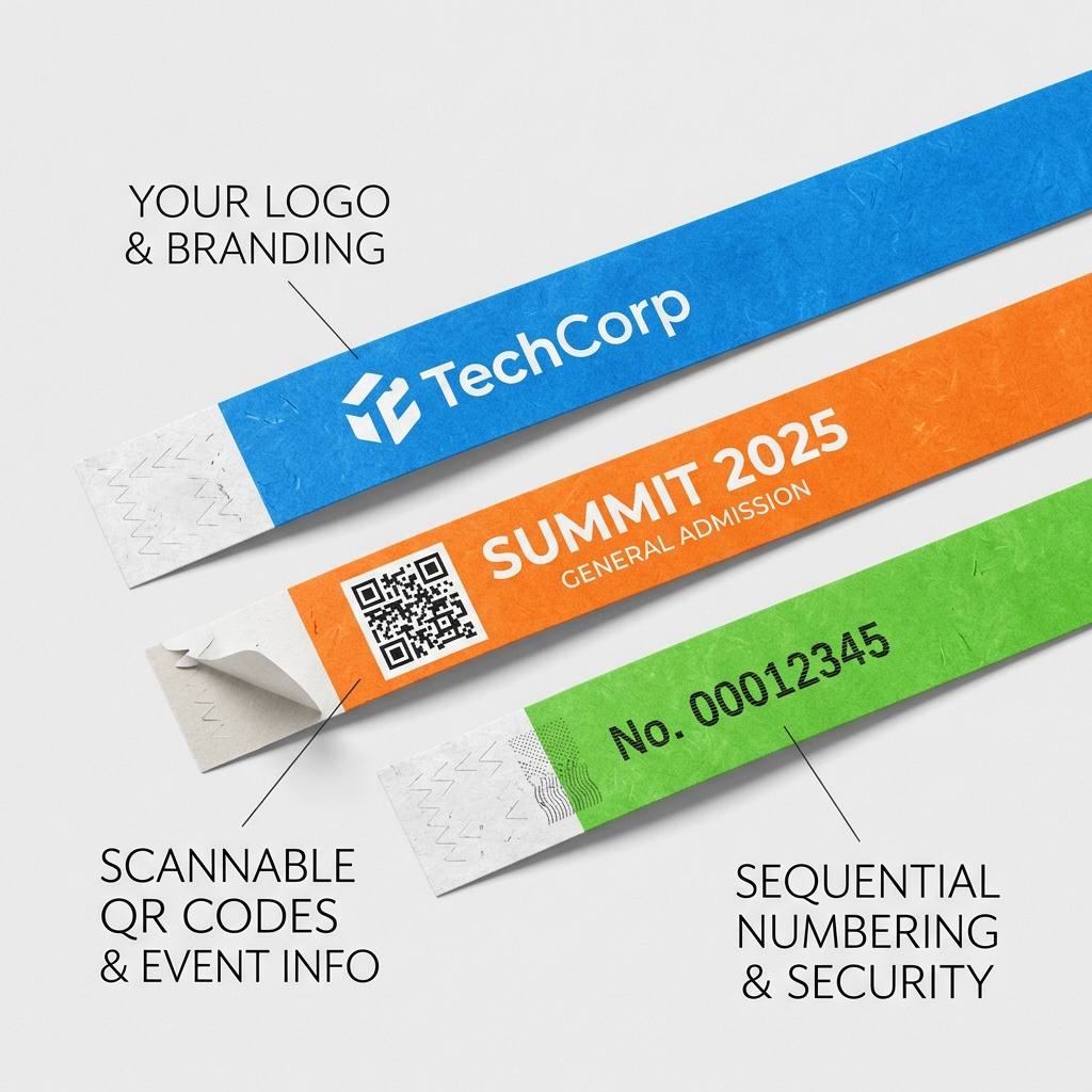 Custom Paper Wristbands for Events-3