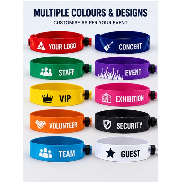 Custom Fabric Wristbands with Personalized Printing-2