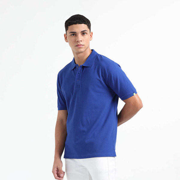 Caslay Organic Polo T-Shirt (Royal Blue)-1