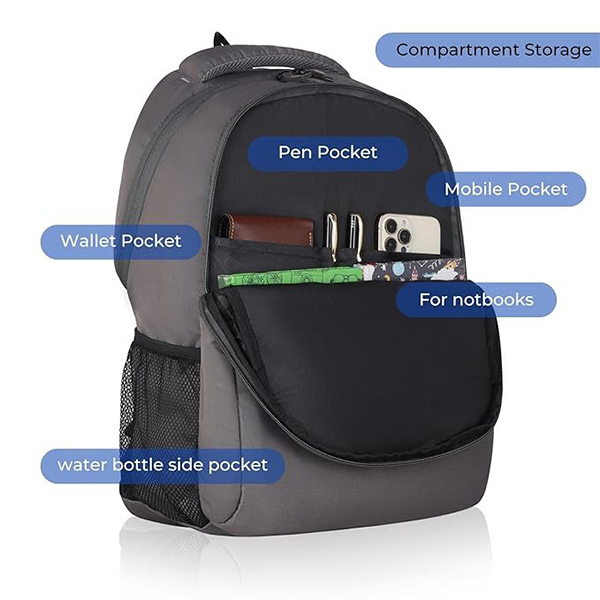 WILDHORN Gothenburg Laptop Backpack (Grey)-1