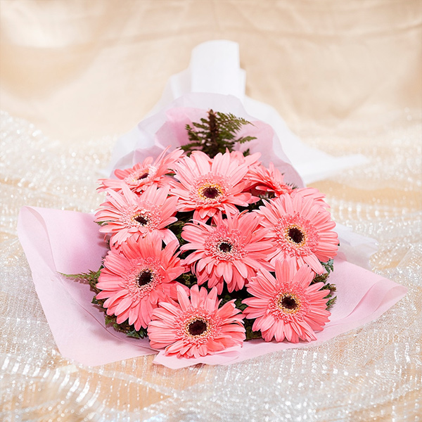 Lovey Pink Gerbera Bouquet-0