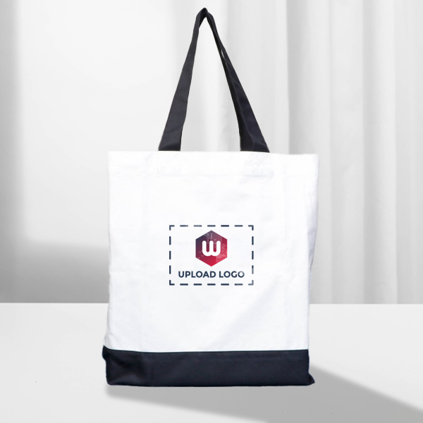 Ecofriendly Dual Tone Tote Bag - Customized With Logo-1